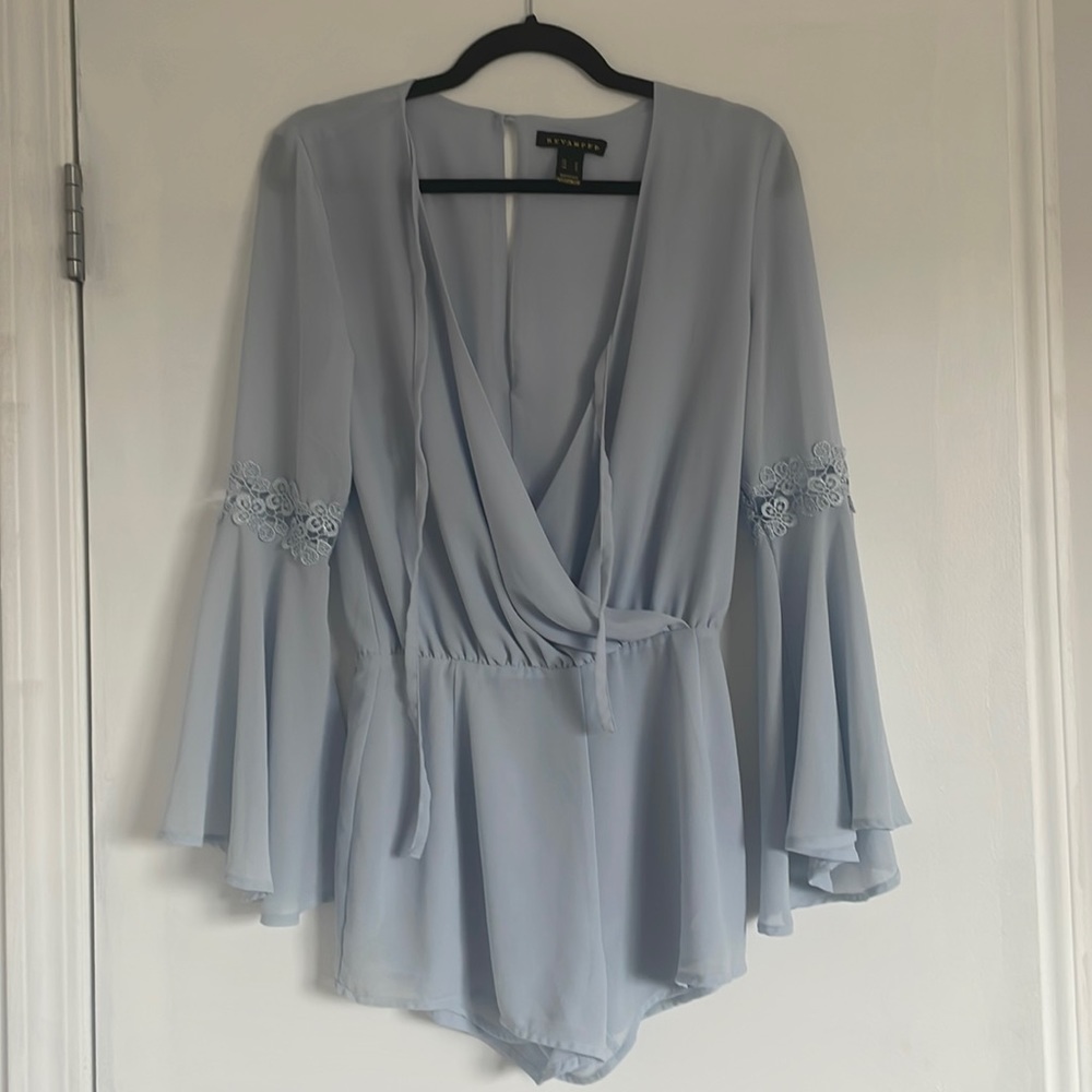 Revamped blue romper
